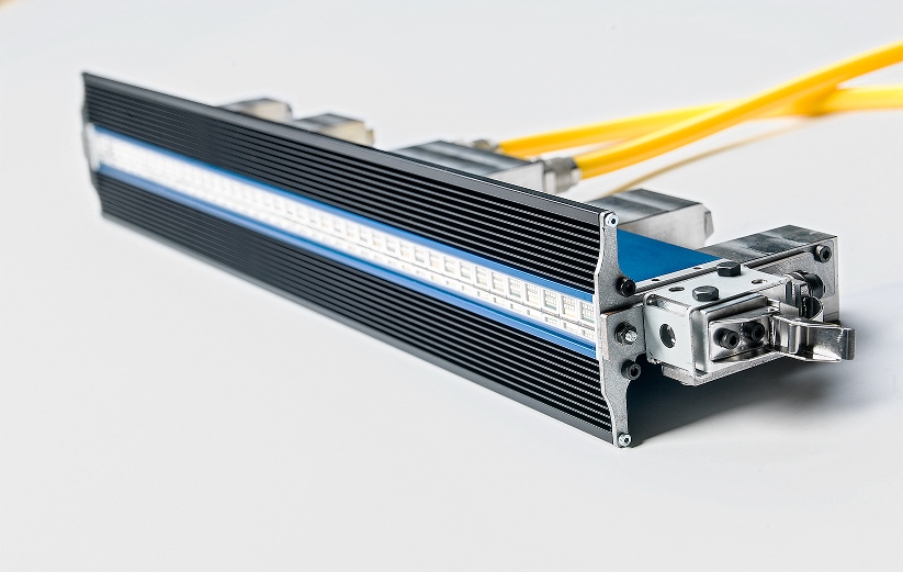 Pinning module with light trap to ensure sharp edges.
